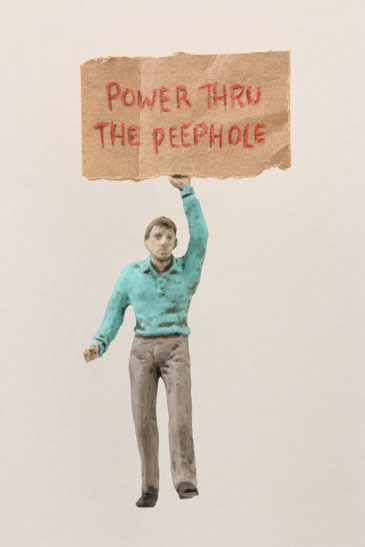 Artwork "Power Thru the Peephole" by artist Thomas Doyle