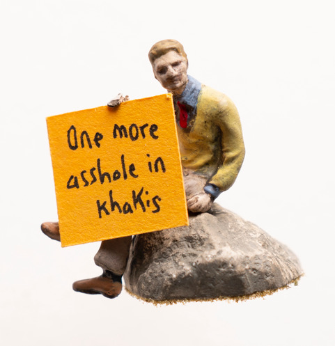 Artwork "One More Asshole in Khakis" by artist Thomas Doyle