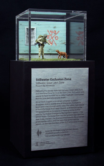 Model by Thomas Doyle depicting The Stillwater Exclusion Zone; commissioned by the American Arkology Society