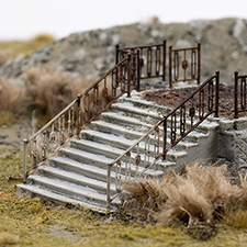 Thumbnail image of a model of a church destroyed by Russian armed forces in the village of Kamianka, Ukraine, by artist Thomas Doyle for the Howard G. Buffett Foundation