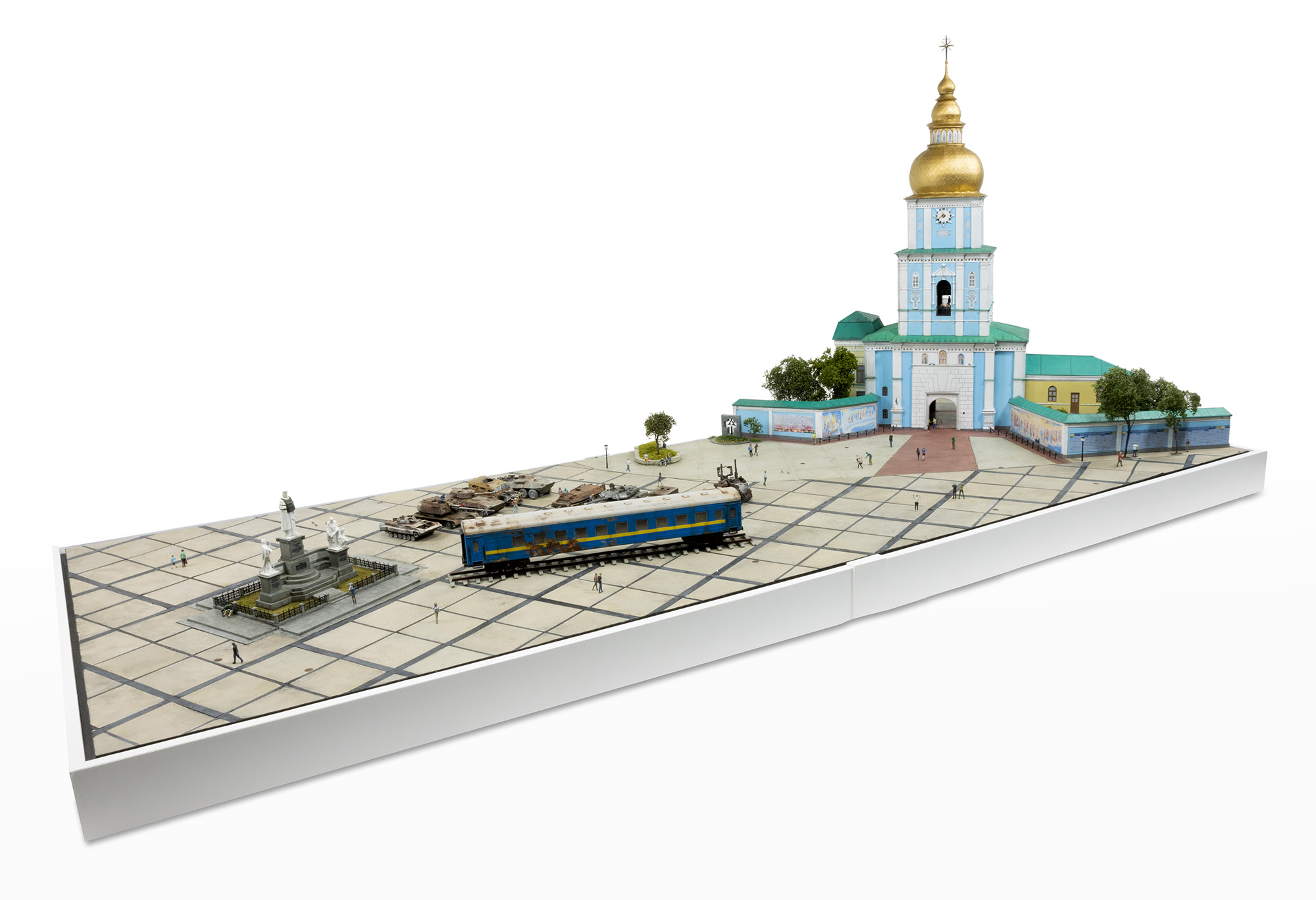 Model of St. Michael's Square in Kiev, Ukraine, by artist Thomas Doyle for the Howard G. Buffett Foundation