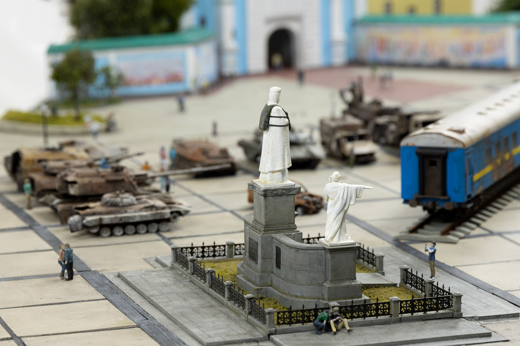 Model of St. Michael's Square in Kiev, Ukraine, by artist Thomas Doyle for the Howard G. Buffett Foundation