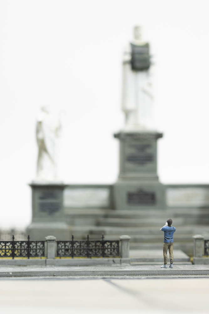 Model of St. Michael's Square in Kiev, Ukraine, by artist Thomas Doyle for the Howard G. Buffett Foundation