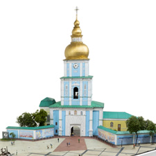 Model of St. Michael's Square in Kiev, Ukraine, by artist Thomas Doyle for the Howard G. Buffett Foundation